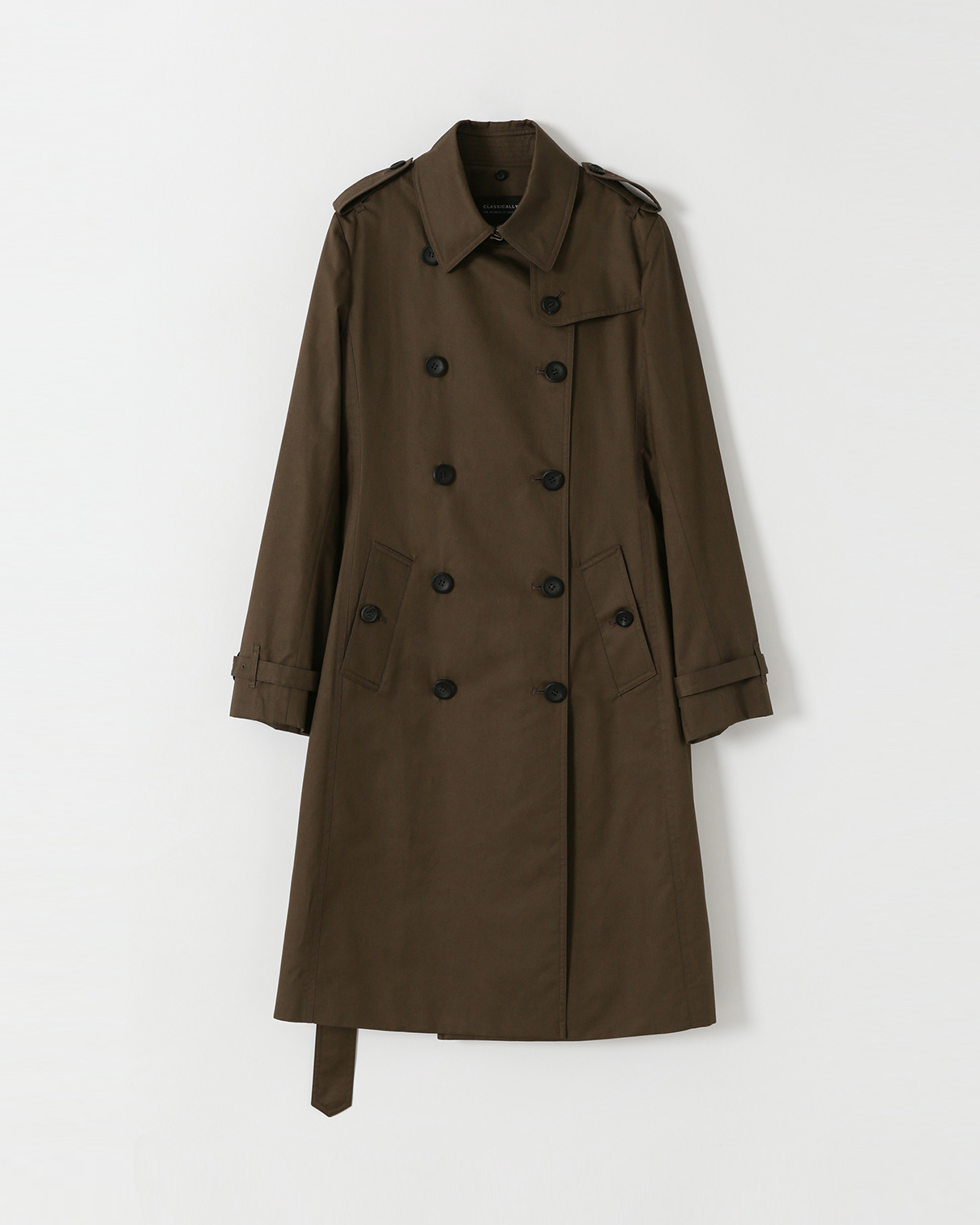 A pleasant cool breeze, the season of trench coats<br> Cashmere Warmer Trench Coat